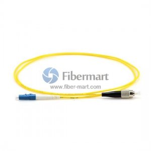 LC/UPC-FC/UPC Plenum(OFNP) Simplex 9/125 Single-mode Fiber Patch Cable