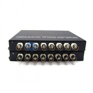 Video de 8 canales y audio dúplex de 8 a Fibra SM Multiplexor de video óptico de 20 km