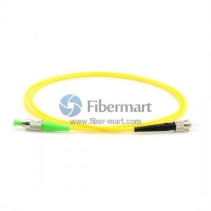 Câble de raccordement fibre simplex FC/APC vers ST/UPC monomode 9/125