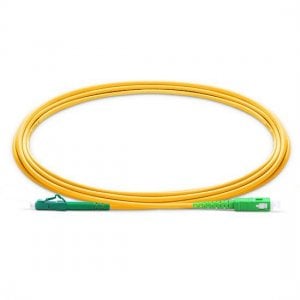 1M LC APC to SC APC Simplex 2.0mm LSZH 9/125 Single Mode Fiber Patch Cable