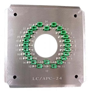 Fixation/support de polissage pour connecteurs LC/APC 24 (gabarit de connecteur LC/APC-24)