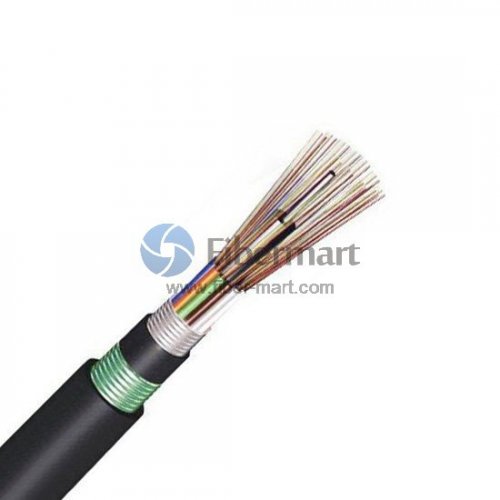 4 Fibers Single-mode Double Armored Double Jackets Stranded Loose Tube Steel Wire Strength Waterproof Outdoor Cable GYTA53