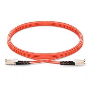 E2000 to E2000 Duplex PVC/LSZH/OFNP OM1 Multimode Fiber Optic Patch Cable