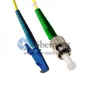 ST/APC to E2000/UPC Singlemode 9/125 Simplex Fiber Patch Cable