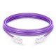 Câble de raccordement réseau Ethernet Cat5e non blindé (UTP), PVC violet