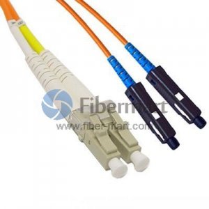 LC-MU Plenum(OFNP) Duplex Multi-mode Fiber Patch Cable