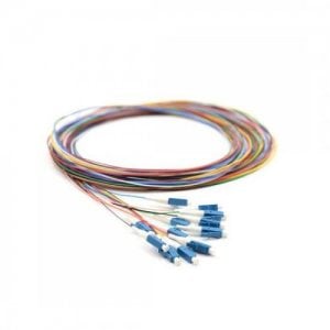 1M LC UPC to LC UPC ColorCode Simplex 0.9mm PVC OM4 Multimode Fiber Patch Cable