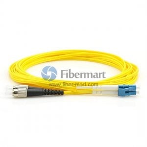 FC / UPC-LC / UPC Plenum (OFNP) Cable de conexión de fibra monomodo dúplex 9/125