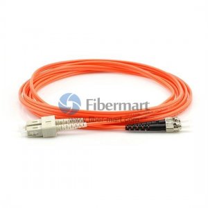 SC-ST Plenum(OFNP) Duplex Multi-mode Fiber Patch Cable