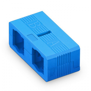 Clip SC Duplex para conector SC, Azul, 50 UDS/Paquete