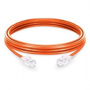 Cat6 Nonbooted Unshielded (UTP) Ethernet Network Patch Cable, Orange PVC, 10m (32.81ft)