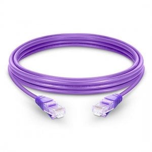 Cat5e Snagless Unshielded（UTP）イーサネットネットワークパッチケーブル、紫色のPVC、10m（32.81ft）