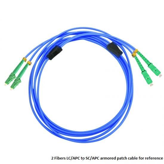 Cable Fibra Óptica Blindado SC / APC - SC / APC Monomodo Simplex 9