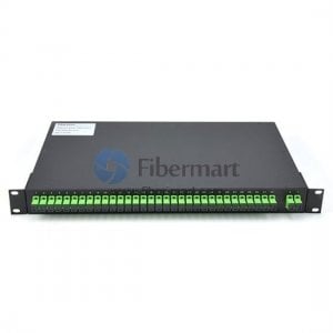 2x32 Fiber PLC Splitter with 1U 19 RackMount Fiber Splitter Box 2x32 Fiber PLC Splitter with 1U 19 RackMount Fiber Splitter Box